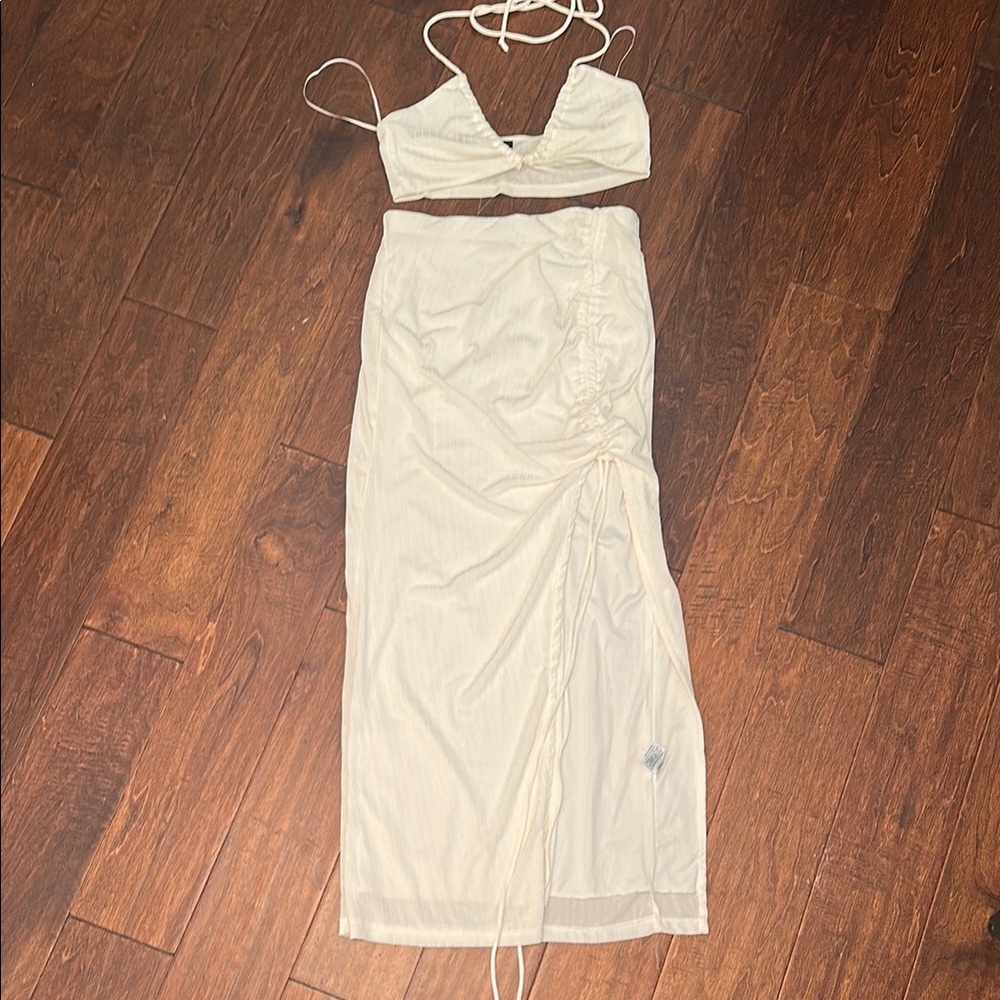 Cream Two-Piece Set